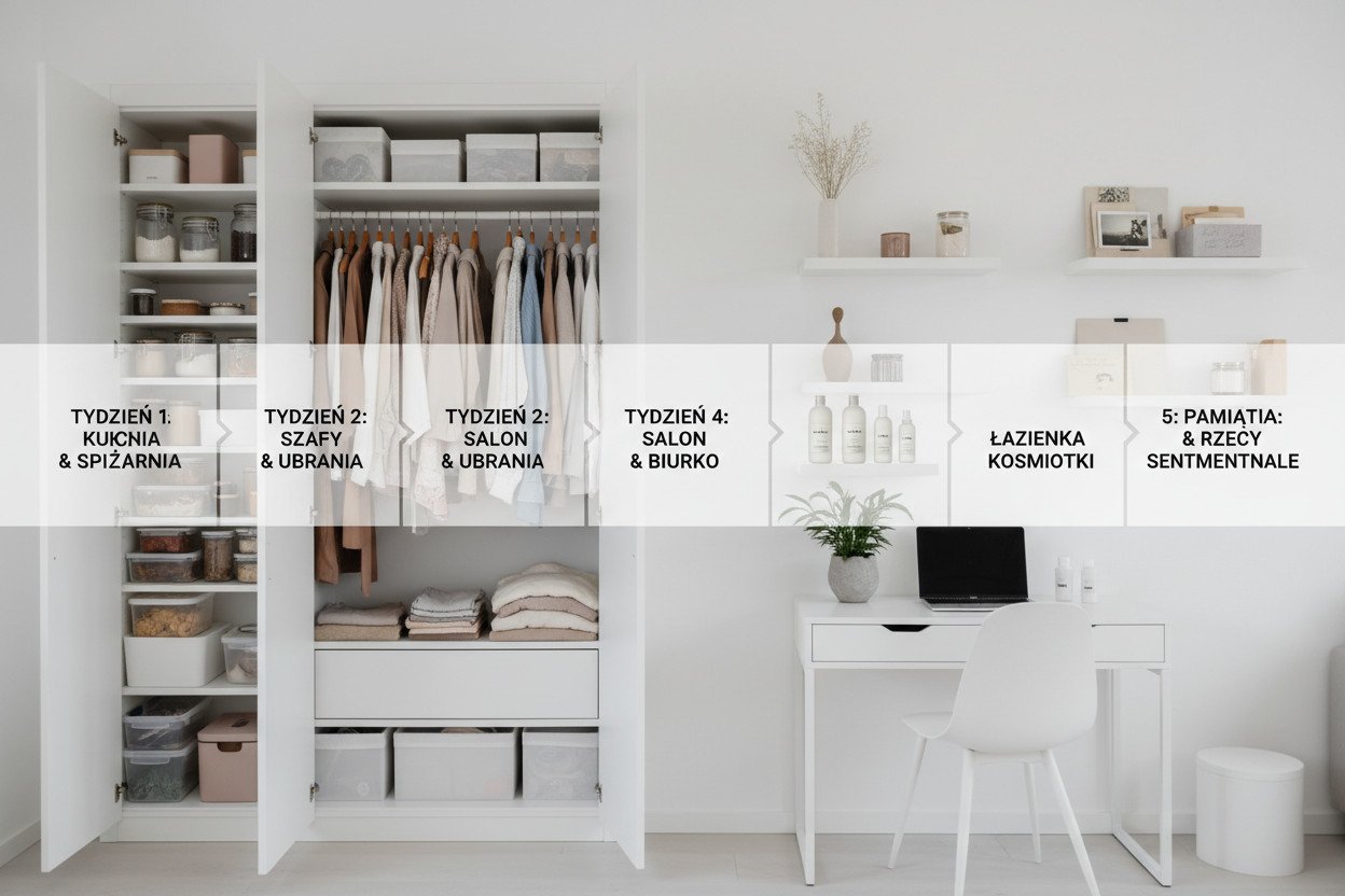 5-tygodniowy plan porządkowania — krok po kroku