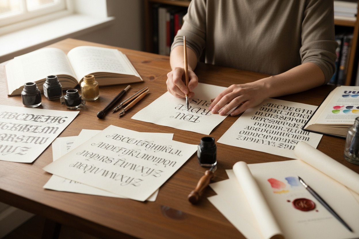 Alfabety i style — od czego zacząć naukę kaligrafii