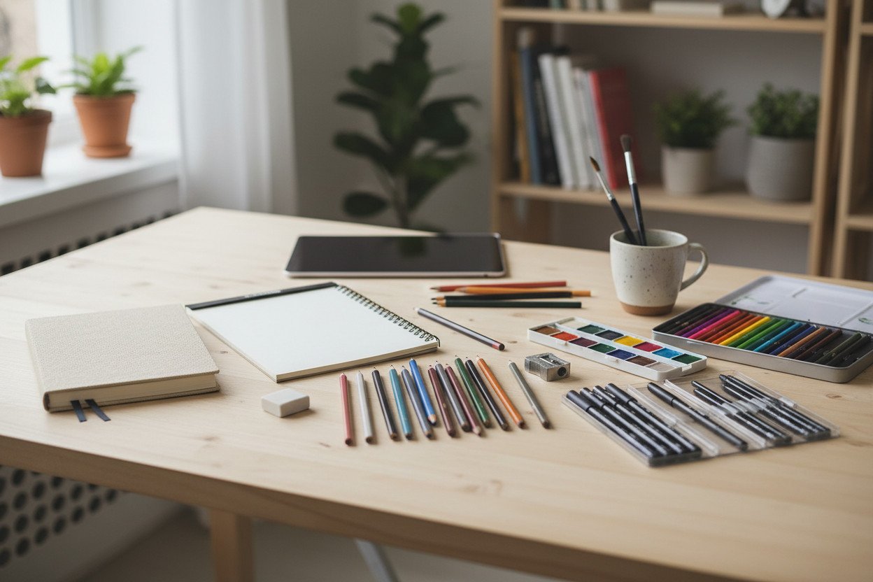 Materiały do rysowania — co kupić na start