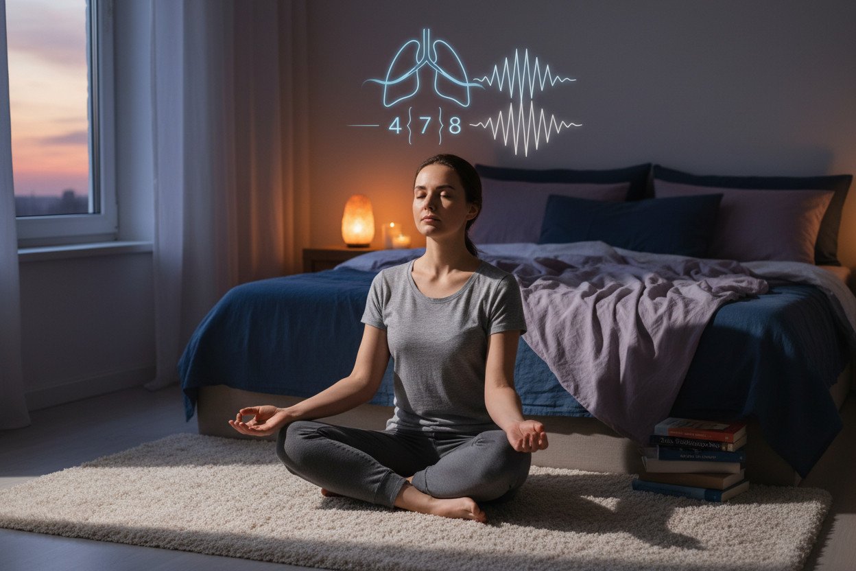 Oddychanie na sen — metody 4-7-8 i równomierny rytm