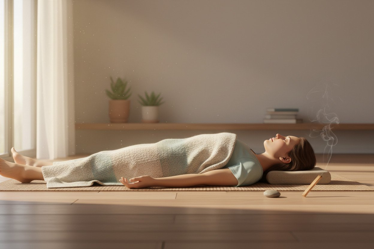 Odpoczynek świadomy — sesja 20-minutowa krok po kroku