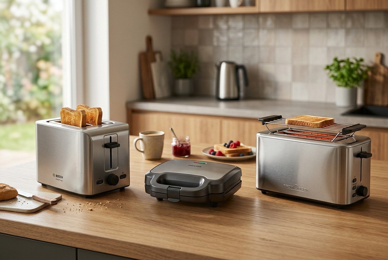 Toster, toster opiekacz czy toster płaski — czym się różnią te urządzenia